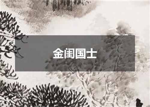 金闺国士