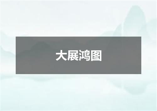 大展鸿图