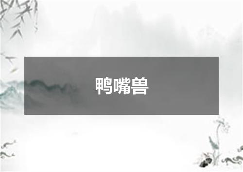 鸭嘴兽