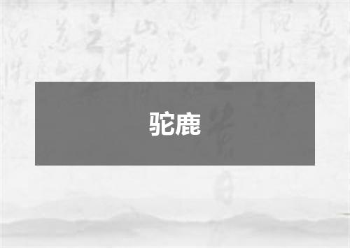 驼鹿