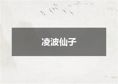 凌波仙子