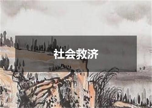 社会救济