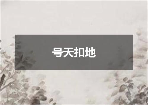 号天扣地