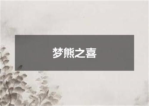 梦熊之喜