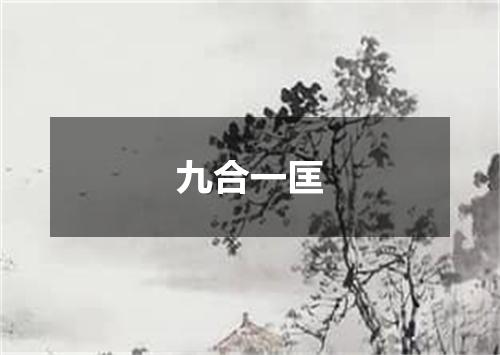 九合一匡