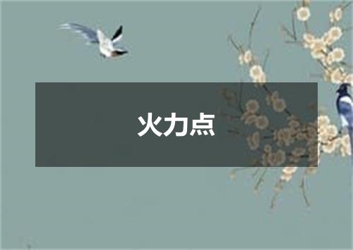 火力点
