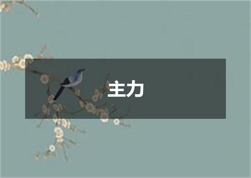 主力
