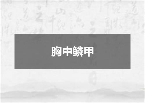 胸中鳞甲