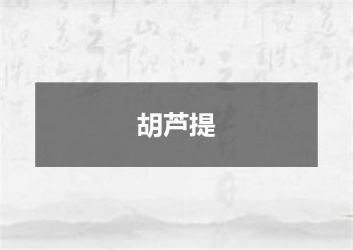 胡芦提