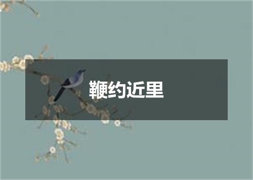 鞭约近里