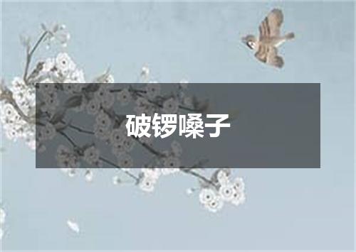 破锣嗓子