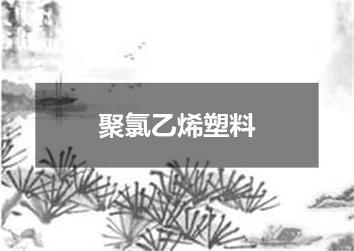 聚氯乙烯塑料