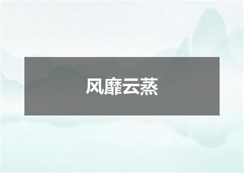 风靡云蒸