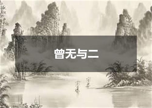 曾无与二