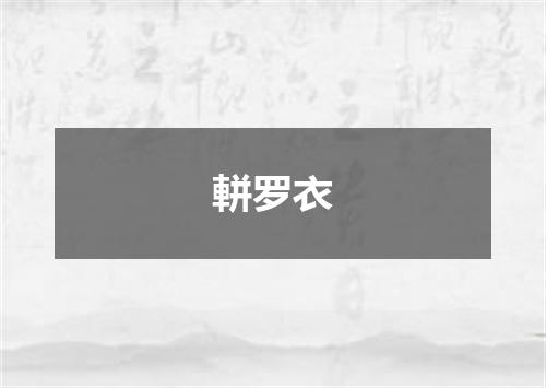 軿罗衣