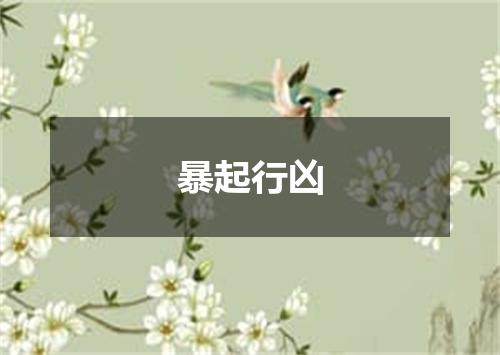 暴起行凶