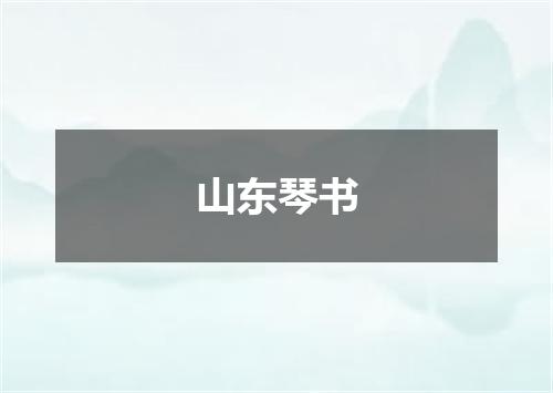 山东琴书