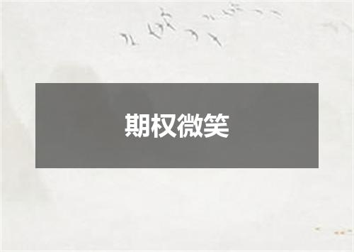 期权微笑