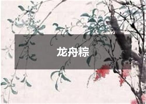 龙舟粽