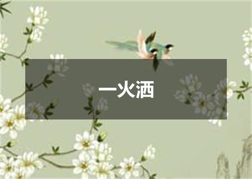 一火洒