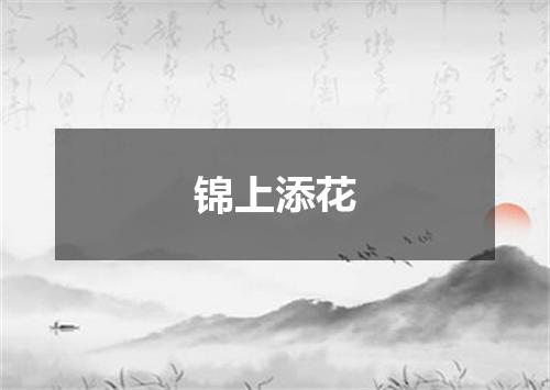锦上添花