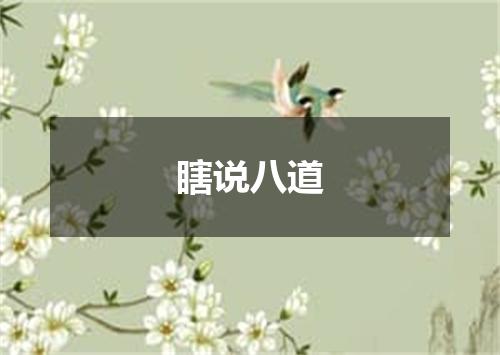 瞎说八道