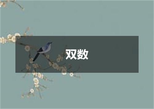 双数