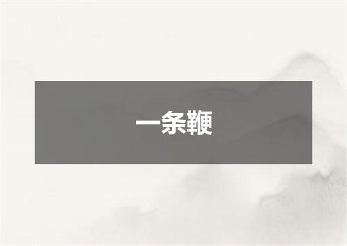 一条鞭