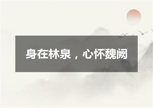 身在林泉，心怀魏阙