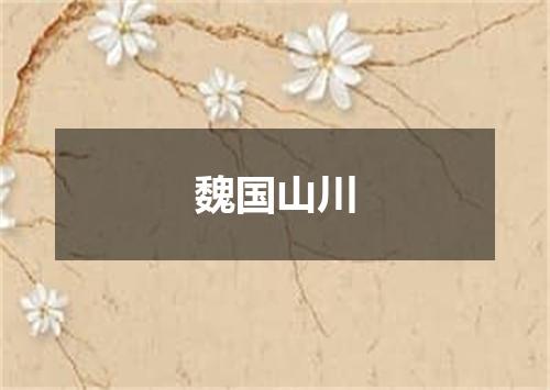 魏国山川