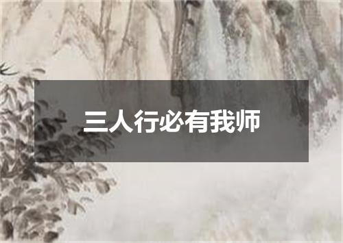 三人行必有我师