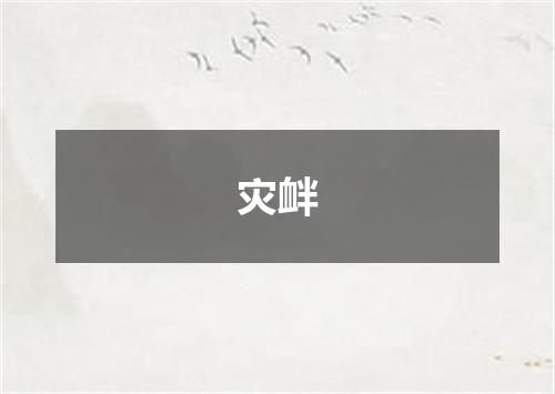 灾衅