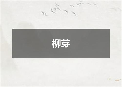 柳芽