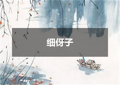 细伢子