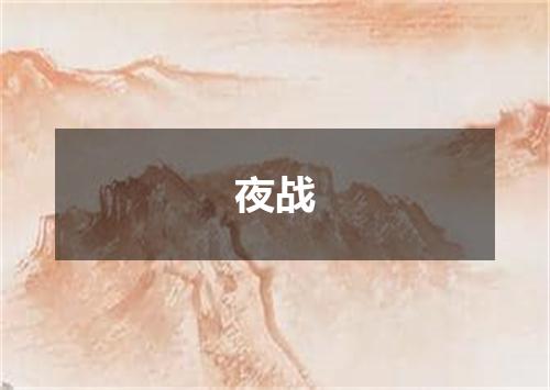 夜战