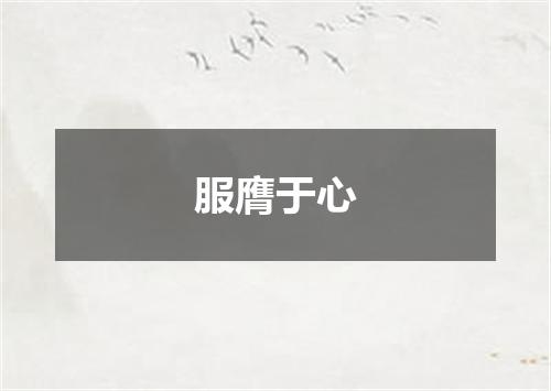 服膺于心
