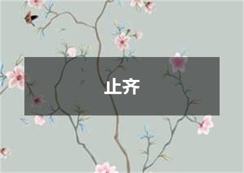 止齐