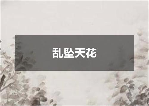 乱坠天花