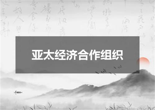 亚太经济合作组织