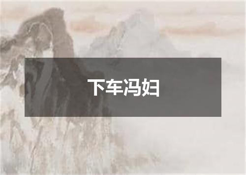 下车冯妇