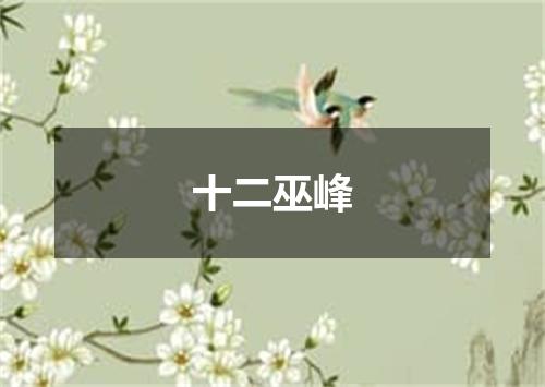 十二巫峰