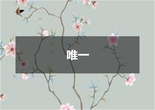 唯一