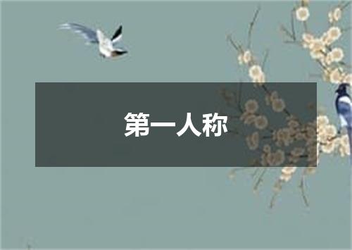 第一人称
