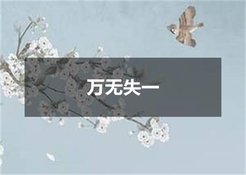 万无失一