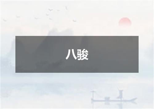 八骏