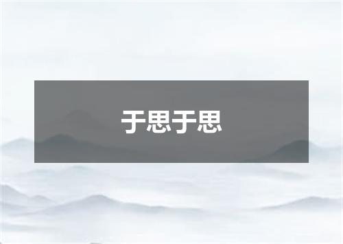于思于思