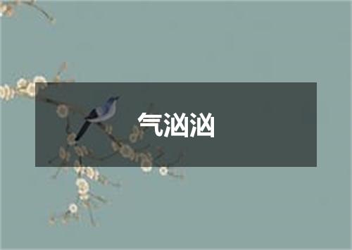 气汹汹
