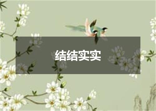 结结实实
