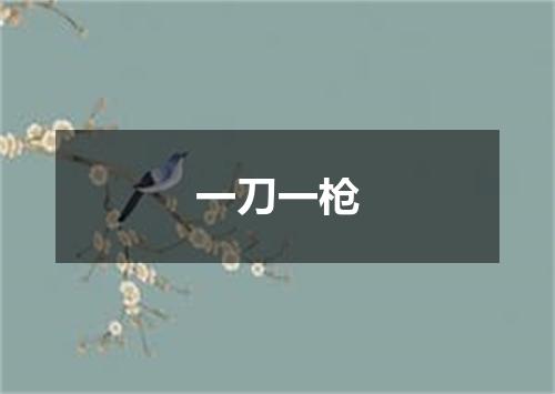 一刀一枪