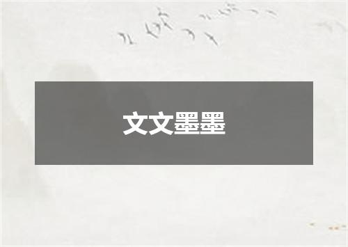 文文墨墨